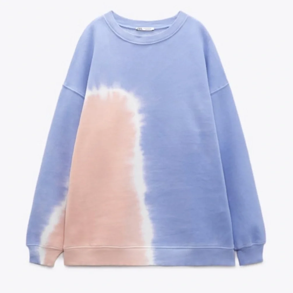 Zara pastel tie dye sweatshirt , designer